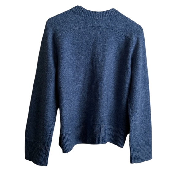 Abercrombie &Fitch Madeline Blue Crew Ribbed Knit Oversized Sweater Sz S - Picture 5 of 5